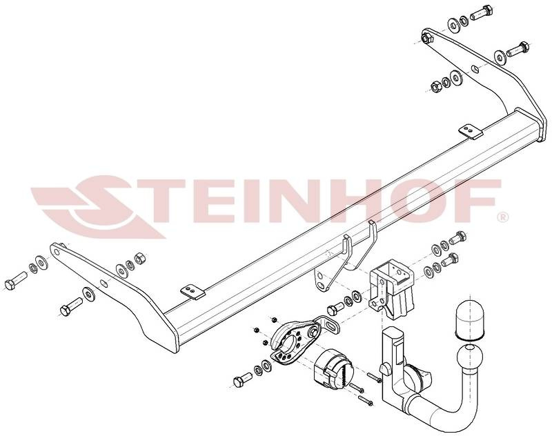 Hak holowniczy Steinhof VW T-Cross 2018-
