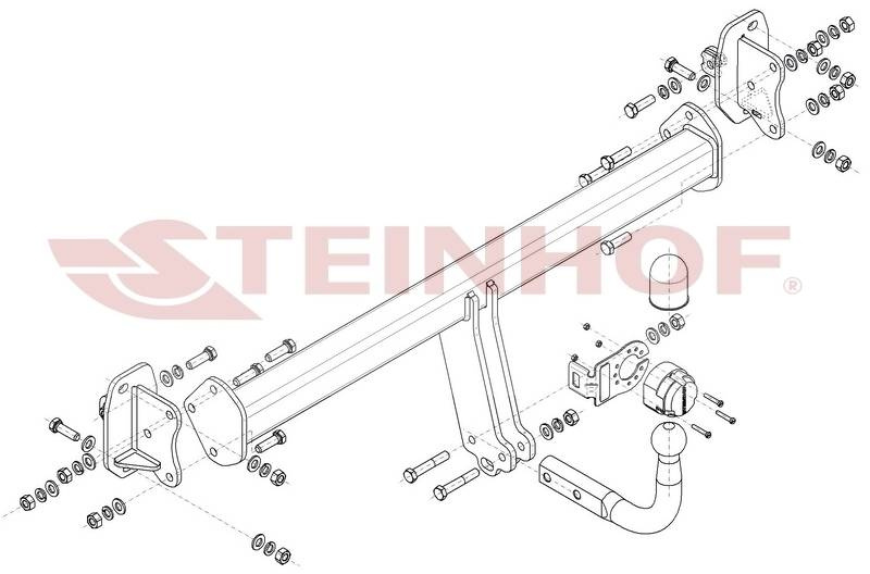 Hak holowniczy Steinhof Mercedes EQC N293 2020-