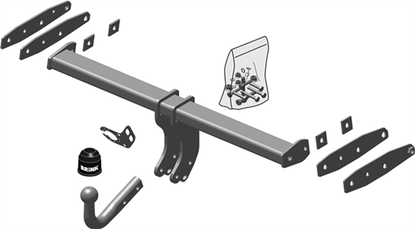 Hak holowniczy Brink Volvo XC60 I 2008-2017