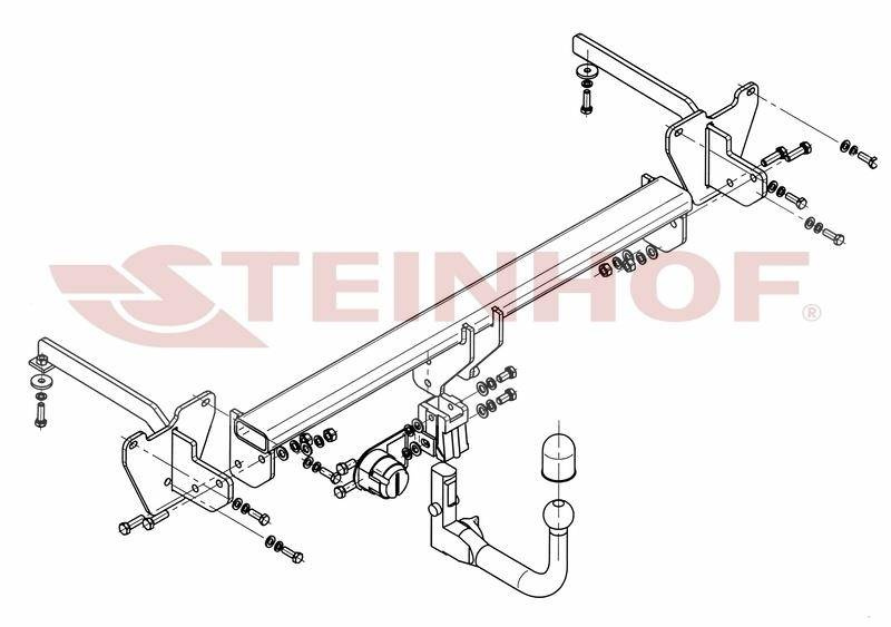 Hak holowniczy Steinhof Fiat Doblo 2010-