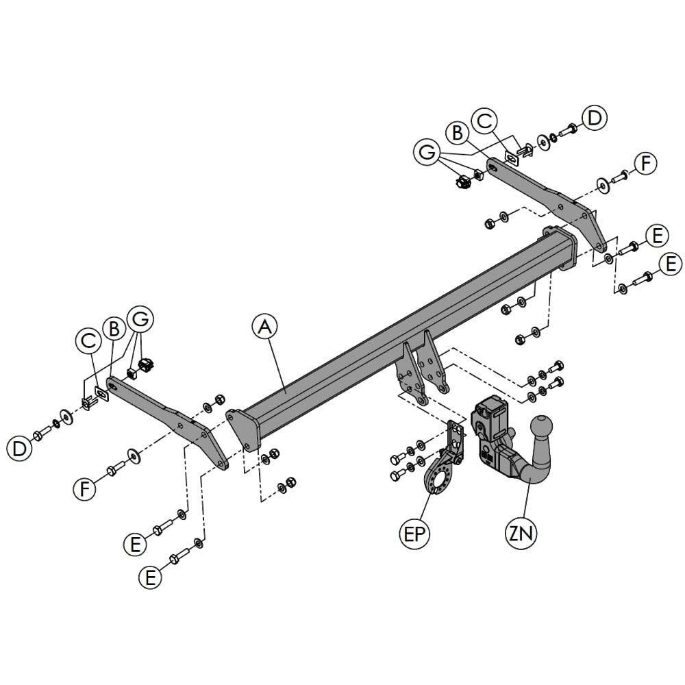 Hak holowniczy Witter VW86Q