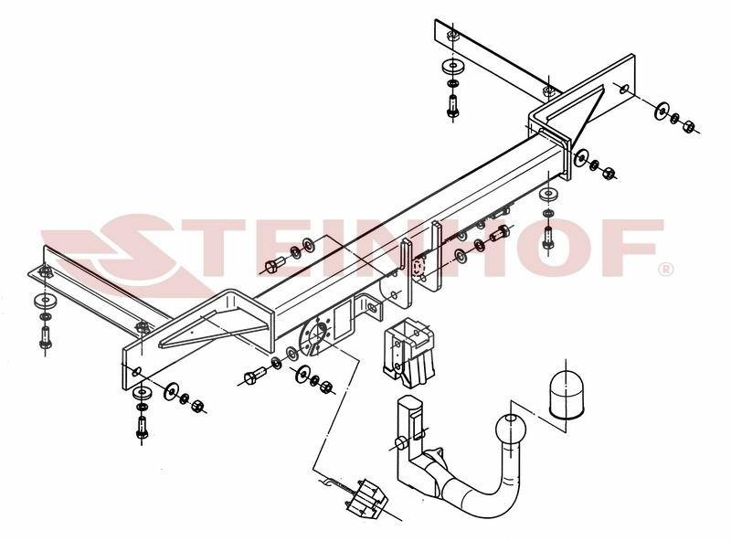 Hak holowniczy Steinhof Chevrolet Cruze Sedan 2009-