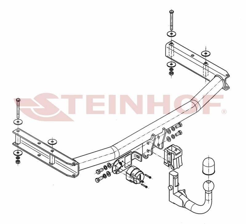 Hak holowniczy Steinhof Audi A4 B7 Kombi 2004-2008