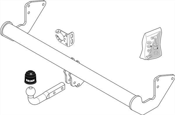 Hak holowniczy Brink Mercedes Vito W639 2005-2014