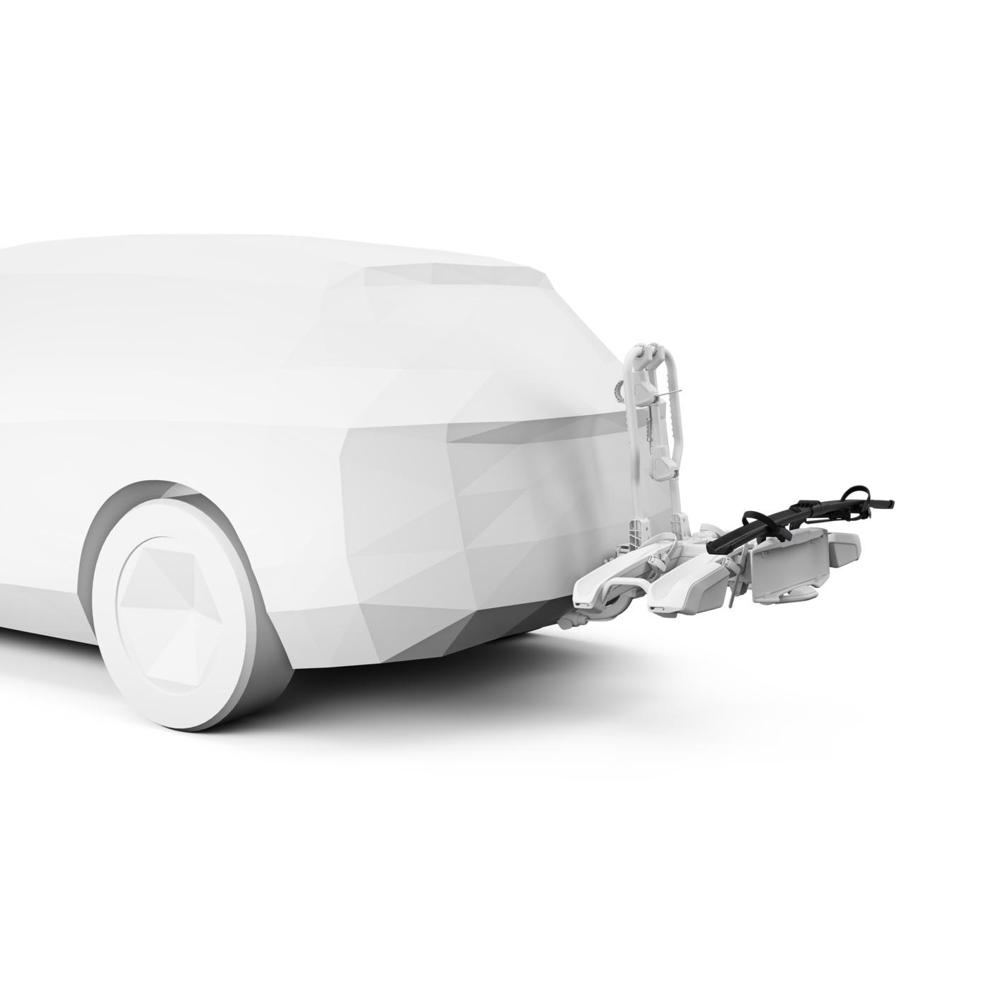 Bagażnik rowerowy z boxem 300l na hak Thule EasyFold 3 944100 + Onto 2