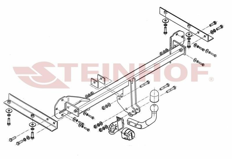 Hak holowniczy Steinhof Honda Civic IX Hatchback 2012-12.2014