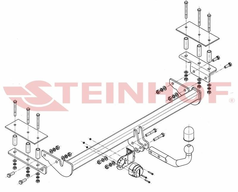 Hak holowniczy Steinhof Opel Astra H Sedan 2008-2012