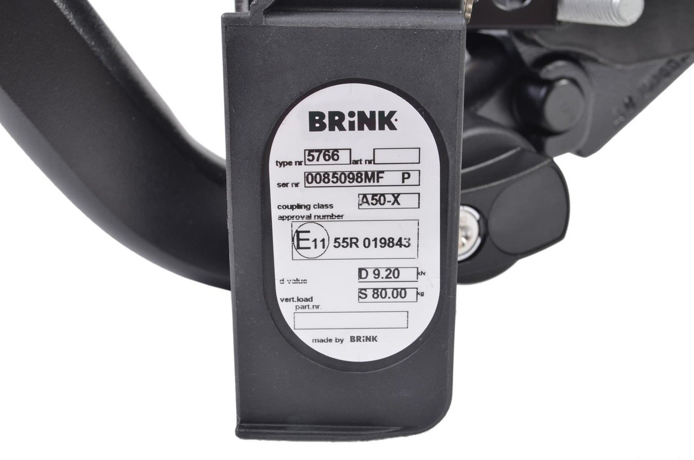 Hak holowniczy Brink 576600