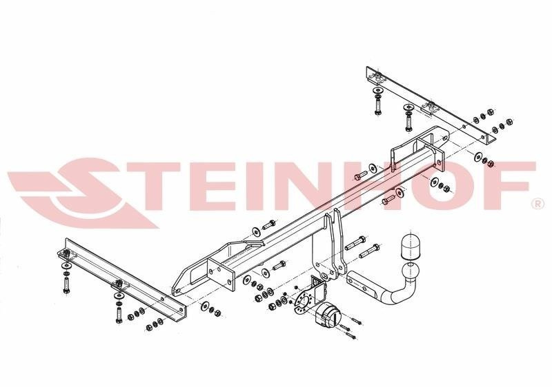 Hak holowniczy Steinhof Opel Astra J Sedan 2012-2018