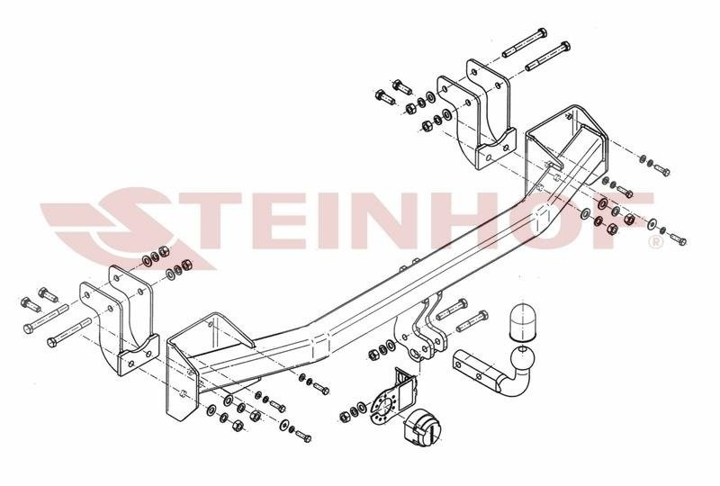 Hak holowniczy Steinhof Mitsubishi Outlander III 2012-