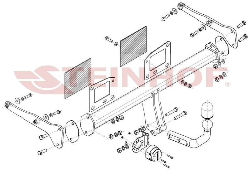 Hak holowniczy Steinhof Audi A4 B9 Kombi 2015-