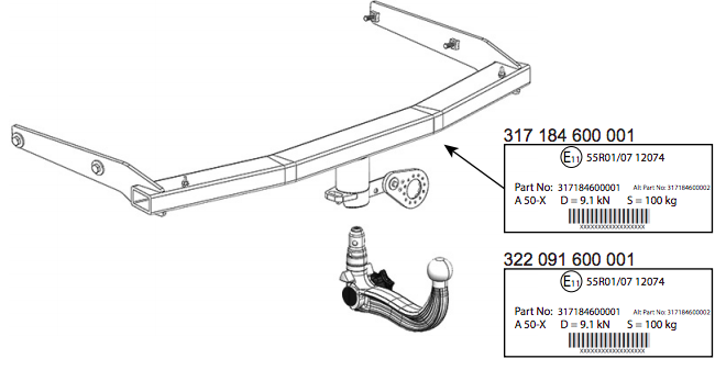 Hak Holowniczy Westfalia Skoda Enyaq IV Crossover 10/2020-