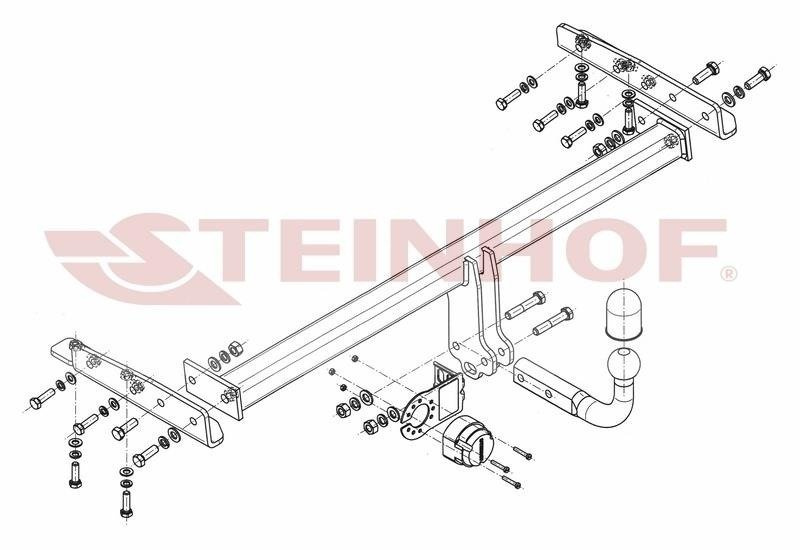 Hak holowniczy Steinhof Nissan Almera (N16) Sedan 2000-2006