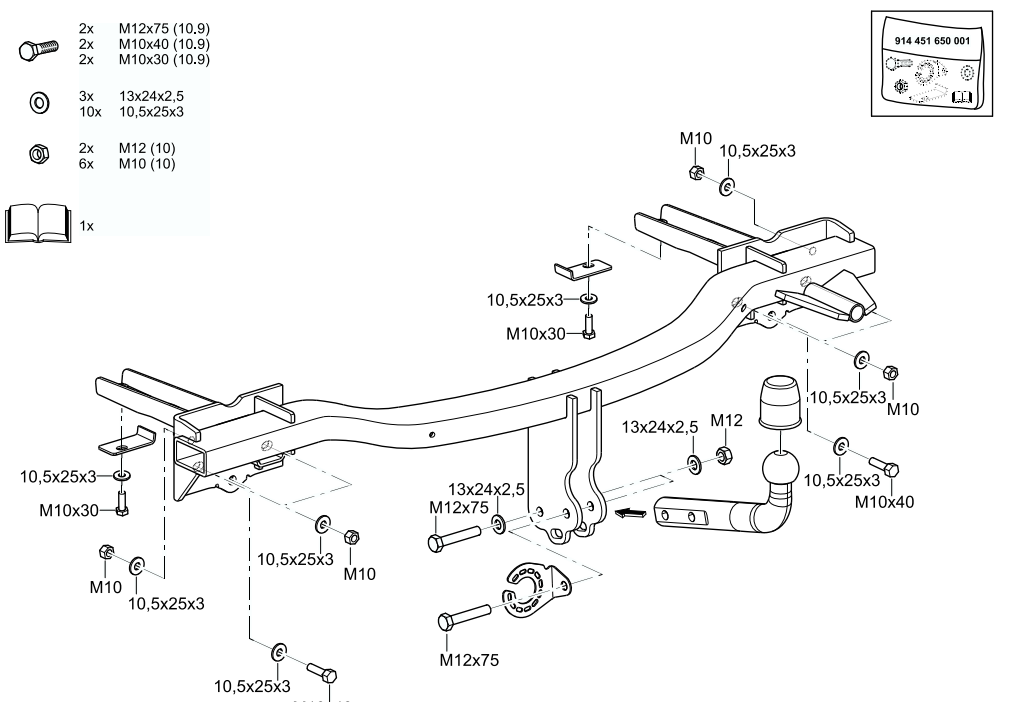 Hak holowniczy Westfalia Opel Mokka 2012-2016