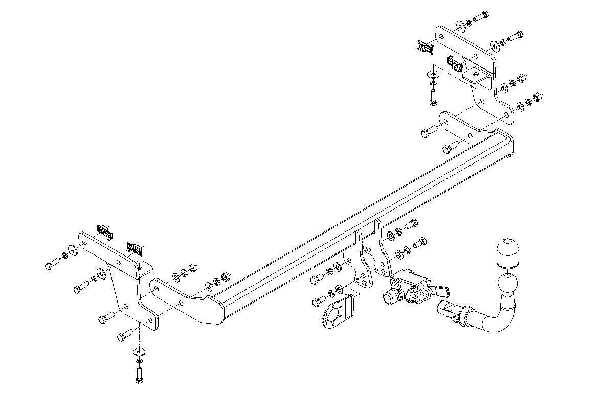 Hak holowniczy Autohak Peugeot 207 SW 2007-2013