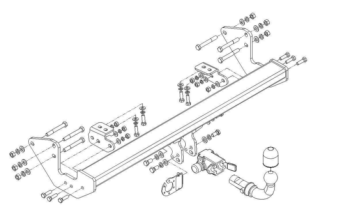 Hak holowniczy Autohak Mercedes Viano W639 2003-2014