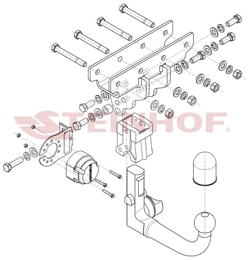 Hak holowniczy Steinhof Jeep Gladiator 2020-