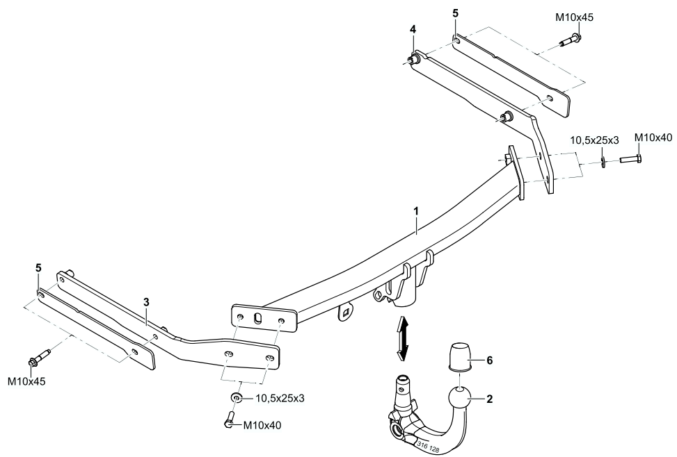 Hak holowniczy Westfalia Ford C-MAX II 2010-2019