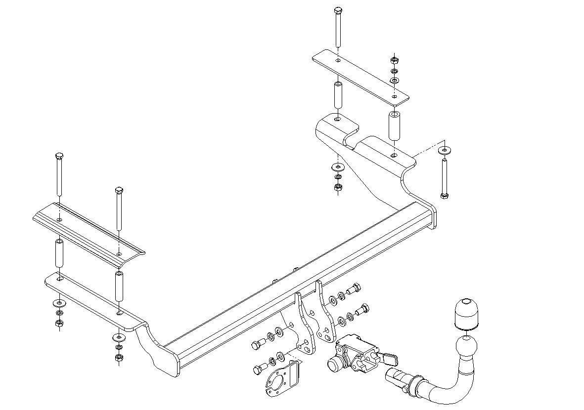 Hak holowniczy Autohak Chevrolet Aveo Hatchback 2008-2011