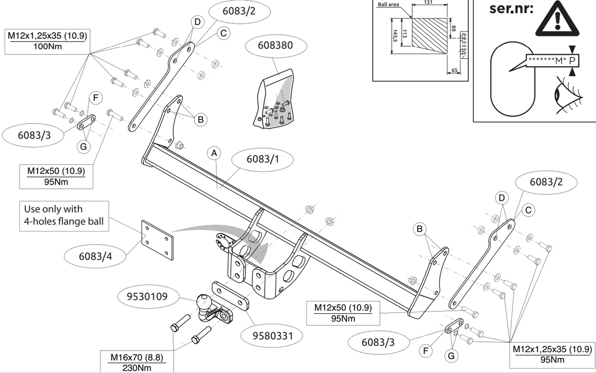 Hak holowniczy BRINK 608300