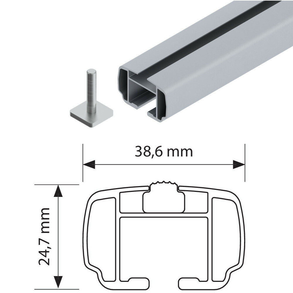 Bagażnik dachowy NORDRIVE Helio VW Passat Sedan 2005-2010