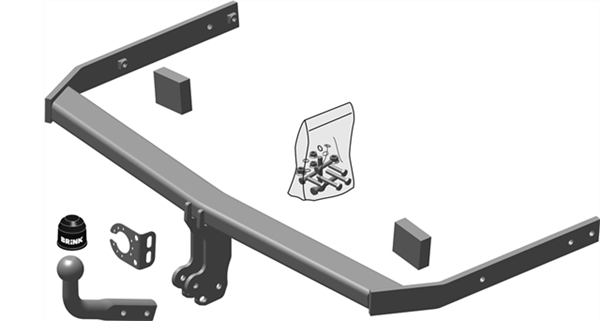 Hak holowniczy Brink VW Golf VI Kombi 2009-2014