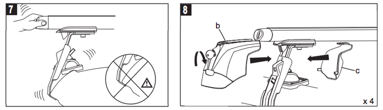 Bagażnik dachowy belki Volkswagen Golf VI  2008-2013  3-drzwiowy hatchback