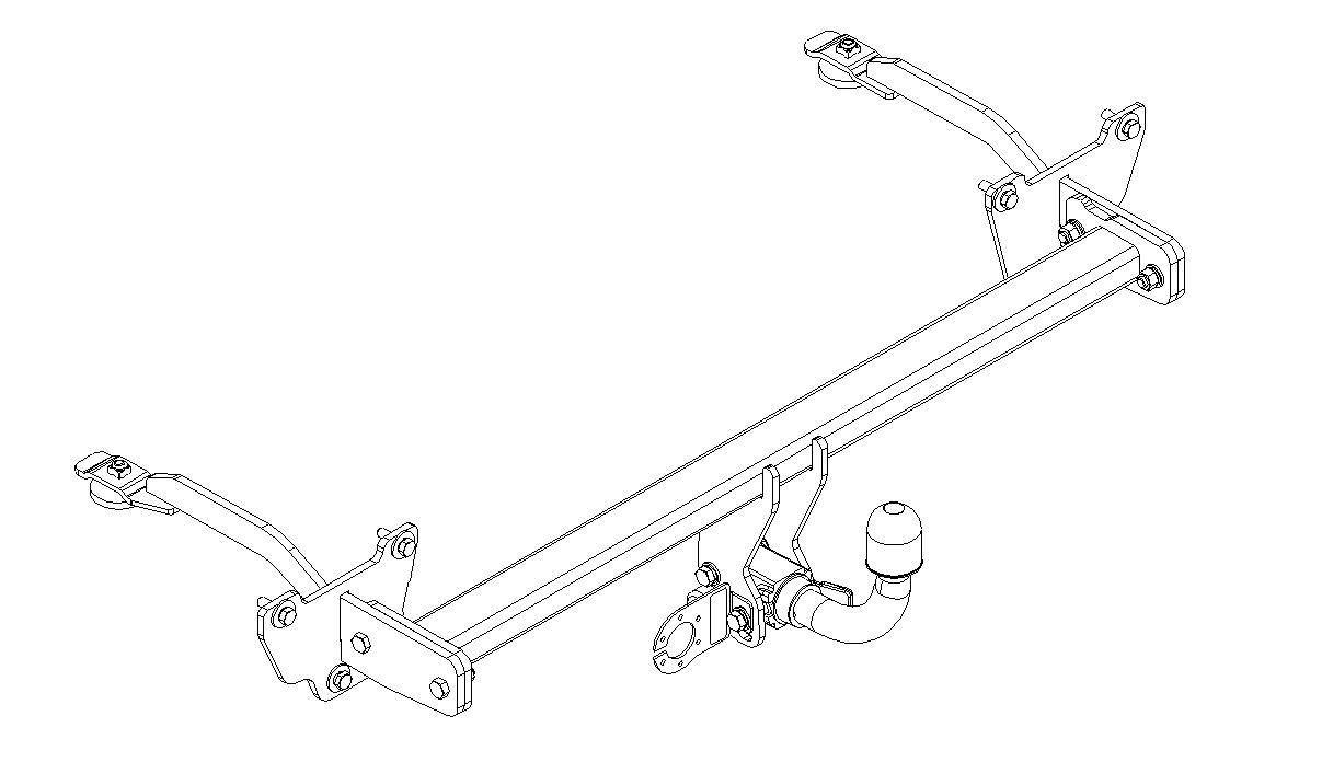 Hak holowniczy Autohak Fiat Doblo 2010-