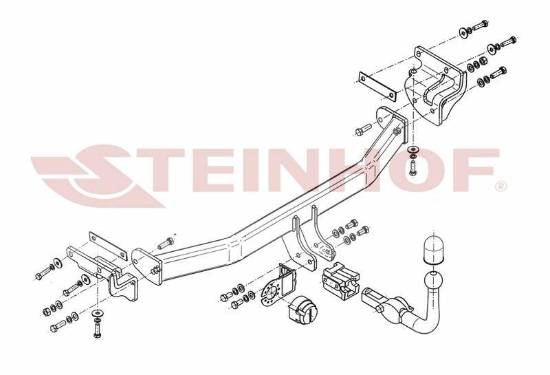 Hak holowniczy Steinhof KIA Carens 2013-