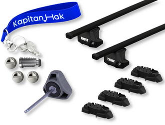 Bagażnik dachowy | Belki | Thule Ford Transit Courier II Van 2025- + Smycz KapitanHak