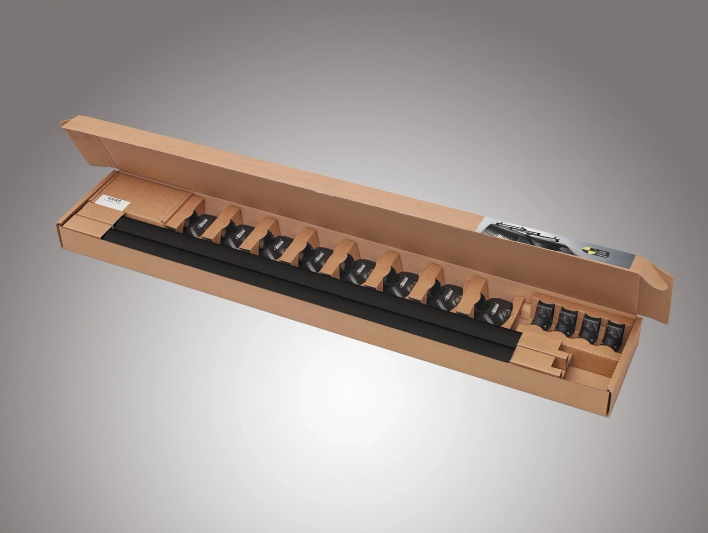 Bagażnik dachowy RHINO Kammbar Black Nissan NV250 2020-2021