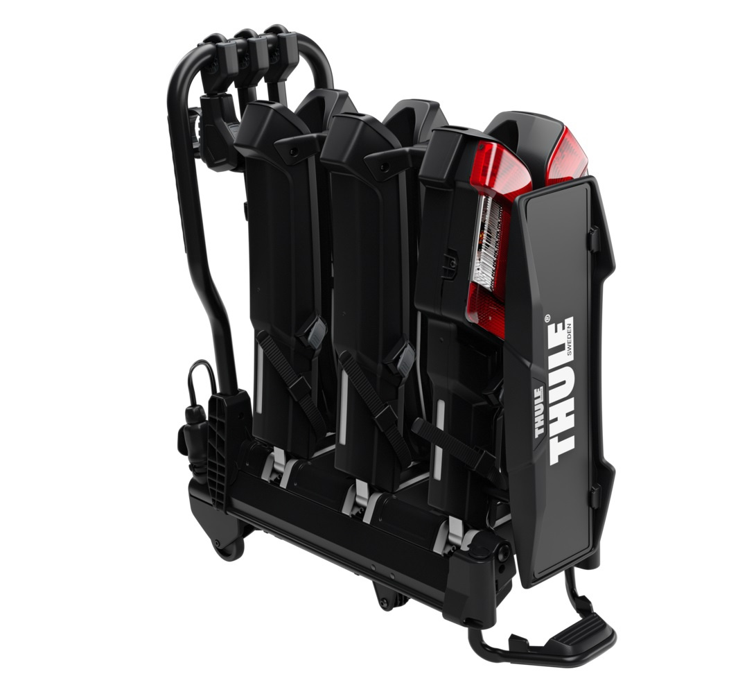 Bagażnik rowerowy z boxem na hak Thule EasyFold 3 + Thule Onto 2