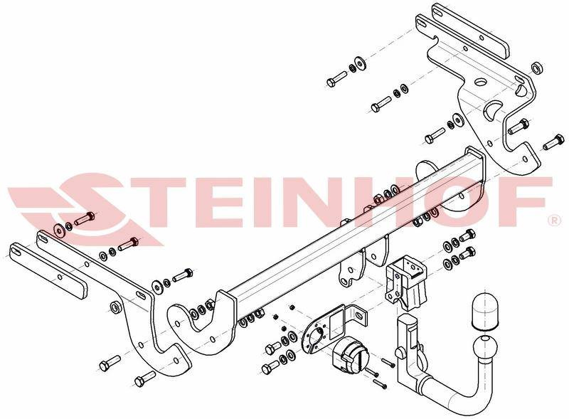 Hak holowniczy Steinhof Toyota Yaris 2014-2020