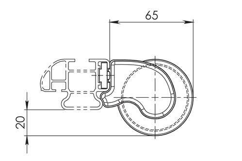 Nordrive N11030 ROLLER KIT FOR KARGO PLUS KP-0,64CM
