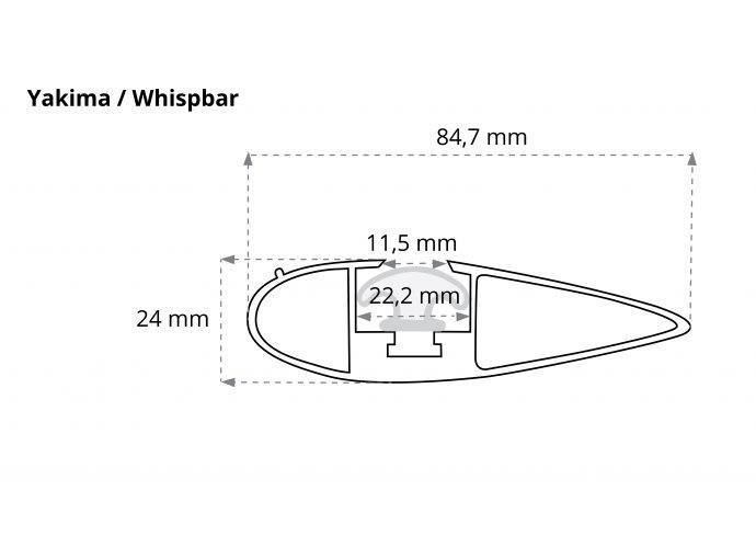 Bagażnik dachowy Yakima Volvo V40 5dr Hatchback 2012-