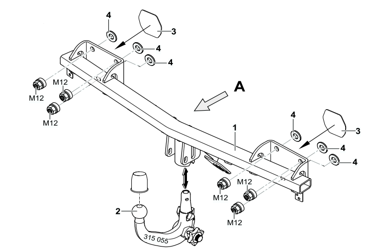 Hak Westfalia BMW Seria 1 Coupe E82 2008-2014