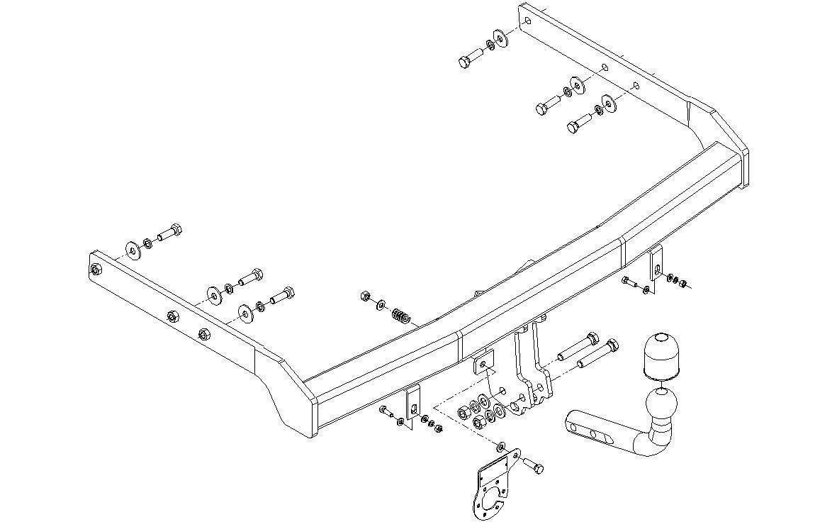 Hak holowniczy Autohak Seat Alhambra 06.2000-08.2010