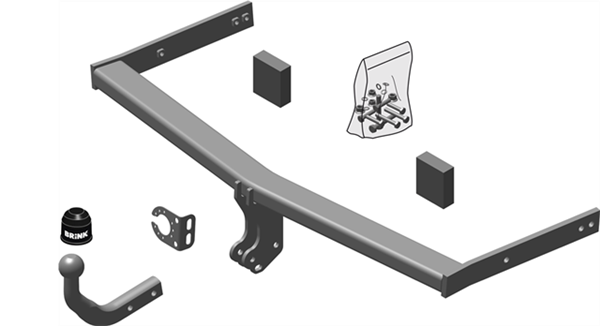 Hak holowniczy Brink 446600