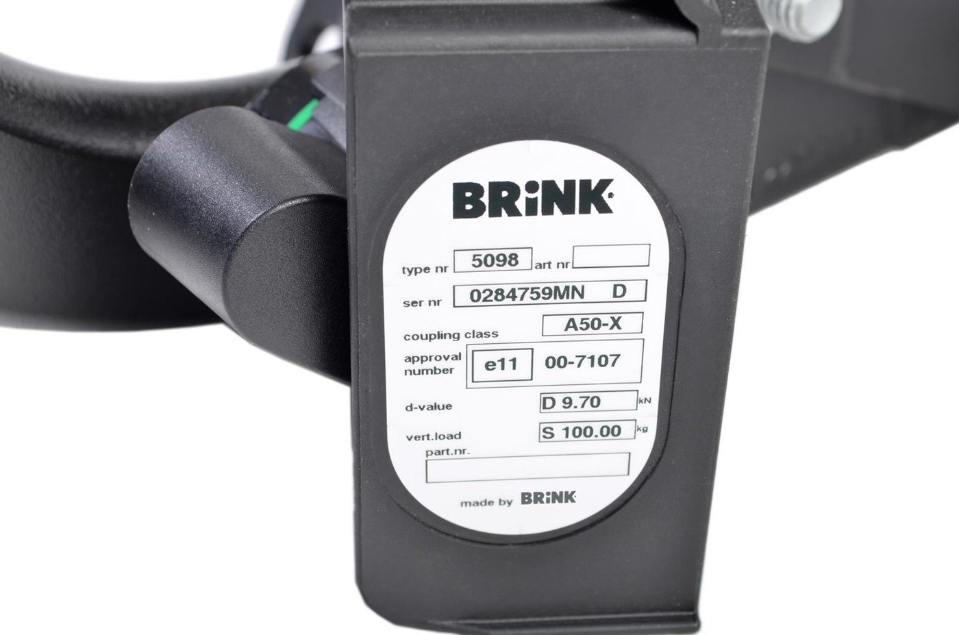 Hak holowniczy Brink 509800