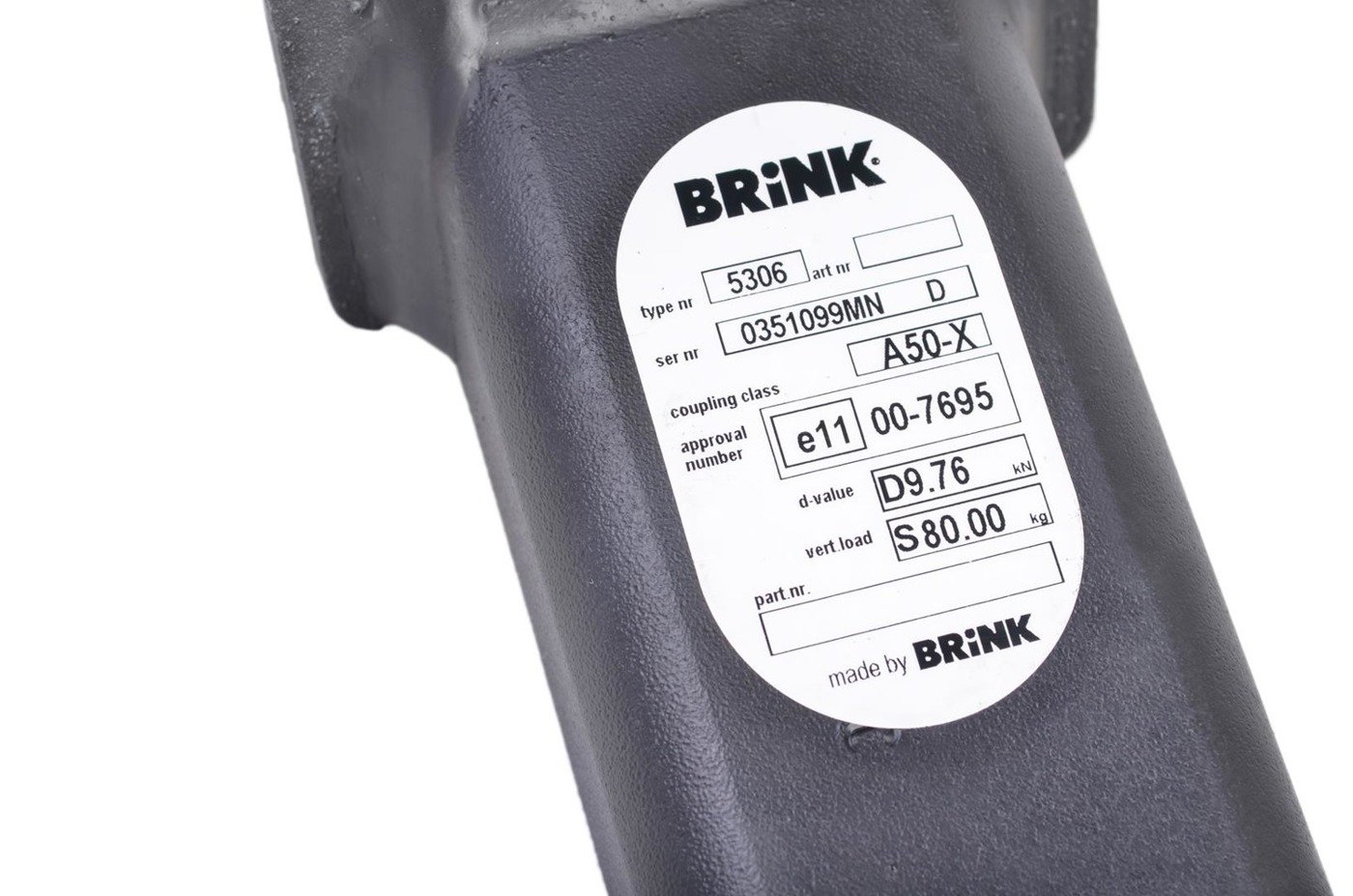 Hak holowniczy Brink 530600