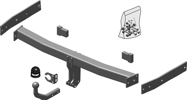 Hak holowniczy Brink 537200