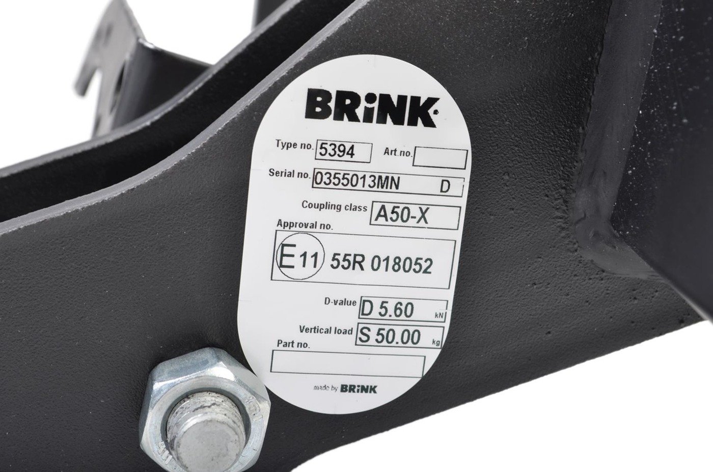 Hak holowniczy Brink 539400