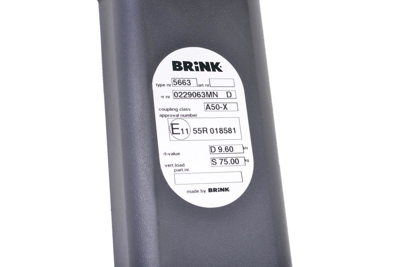 Hak holowniczy Brink 566300