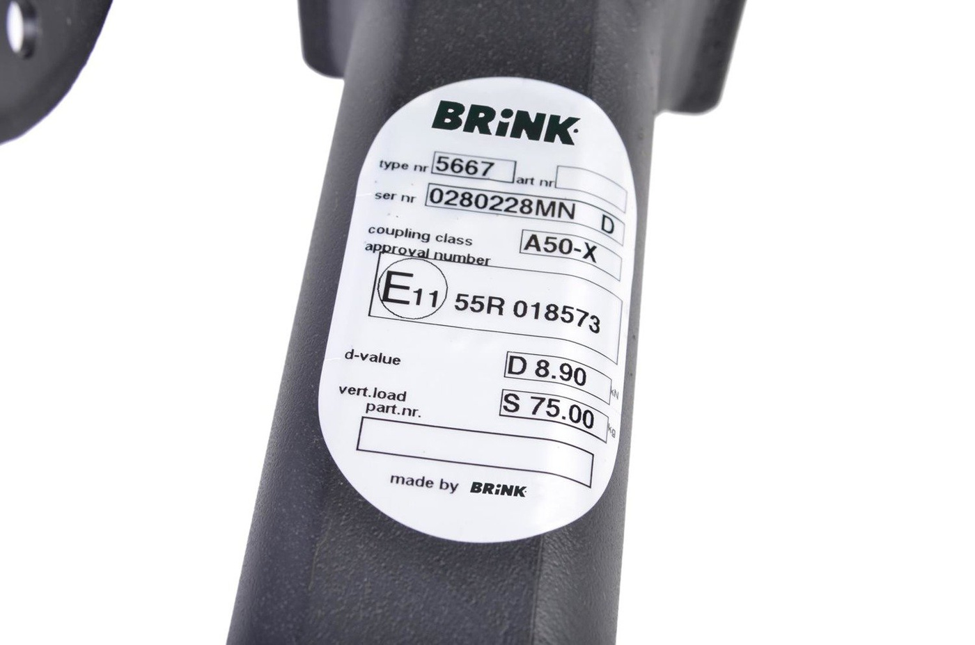 Hak holowniczy Brink 566700