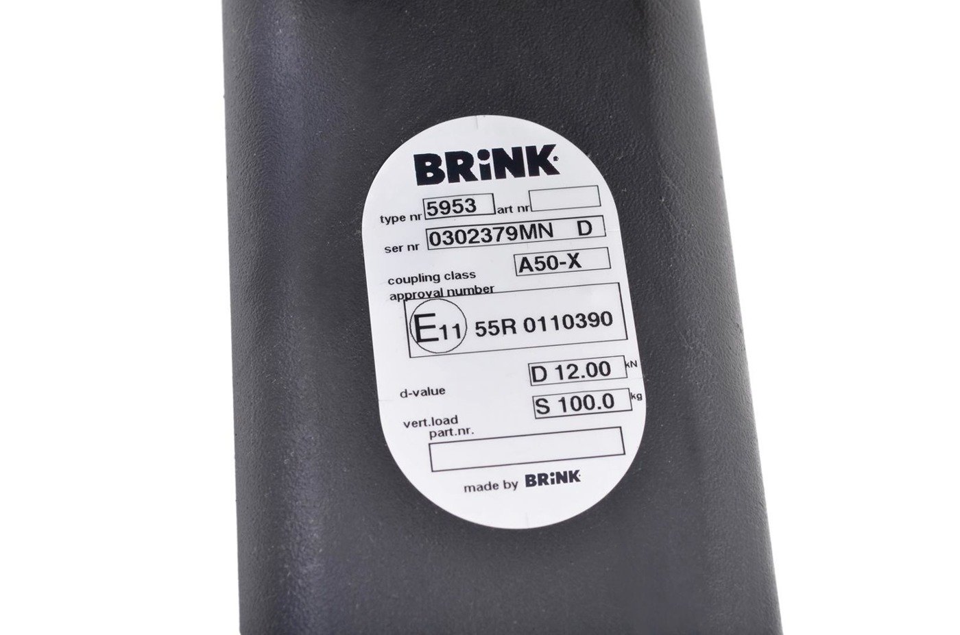 Hak holowniczy Brink 595300