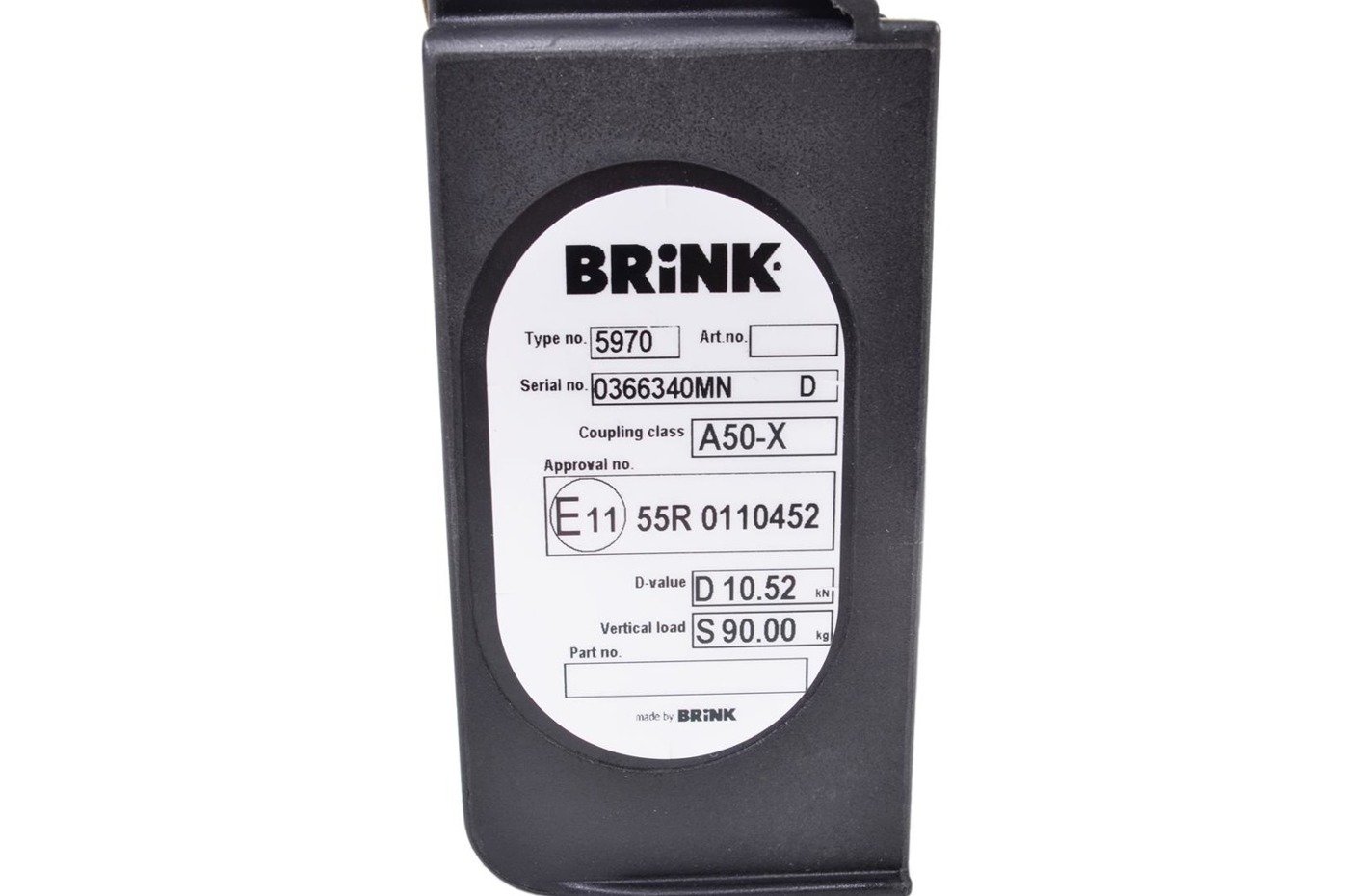 Hak holowniczy Brink 597000