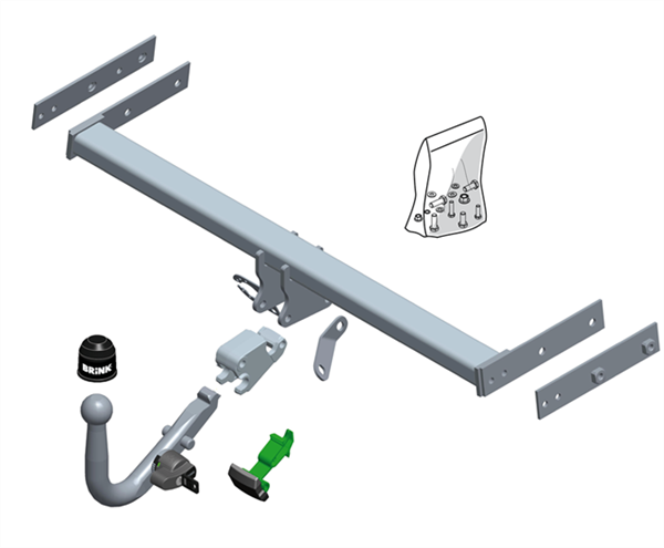 Hak holowniczy Brink 612900