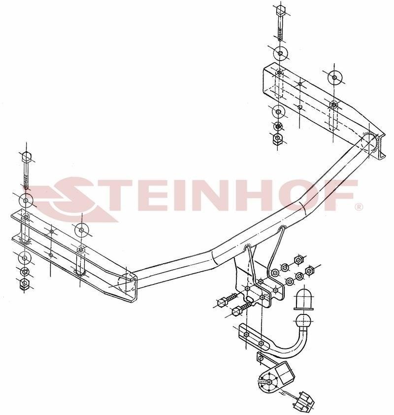 Hak holowniczy Steinhof Audi A4 B6 Kombi 2001-2004