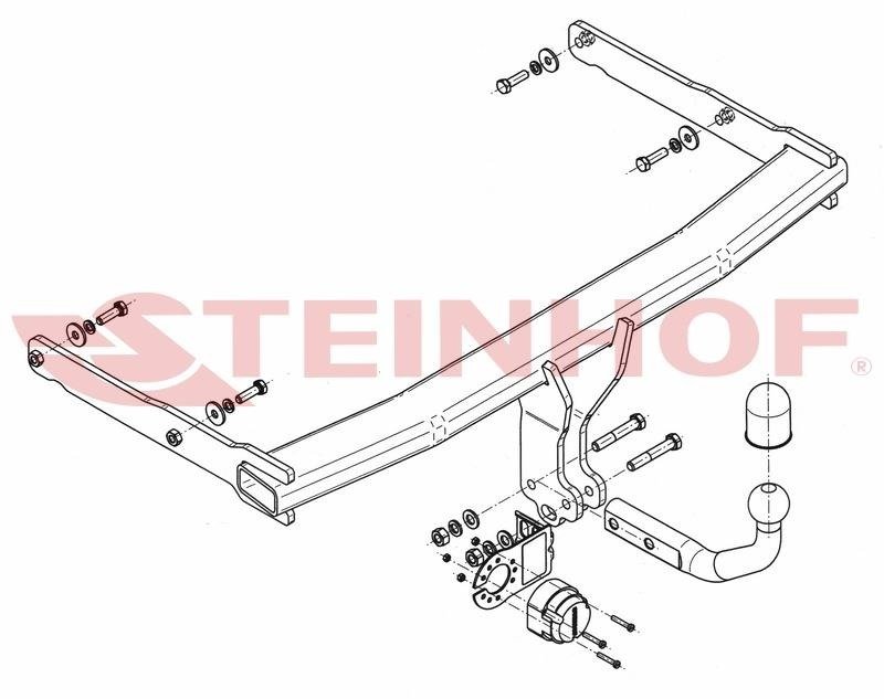 Hak holowniczy Steinhof Audi A6 Allroad quattro C7 2012-2018