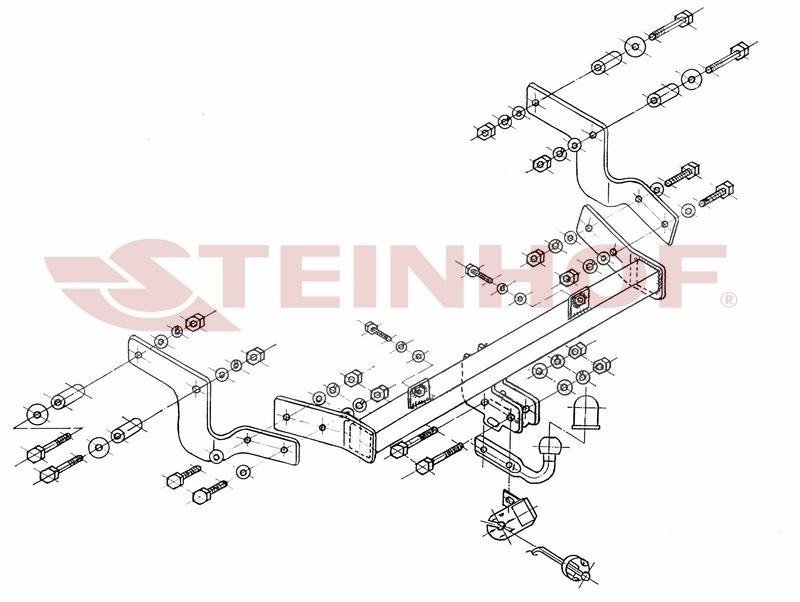 Hak holowniczy Steinhof Citroen Berlingo I FL 11.2002-11.2009